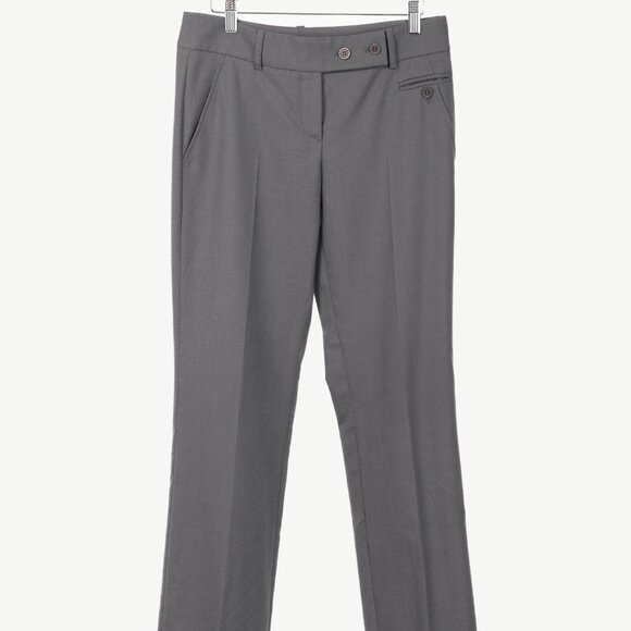 Brunello Cucinelli Grey Wool Double-Button-Fly Trousers - Picture 1 of 12
